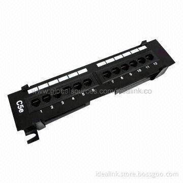 Cat5e/6 Patch Panel, Compatible with Both 110 and Krone Punch Down Tools, Solid Wire